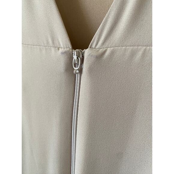 Show Me Your MuMu Taupe V-Neck Sleeveless Jenn Bridesmaid Maxi Dress-Small - Picture 6 of 6